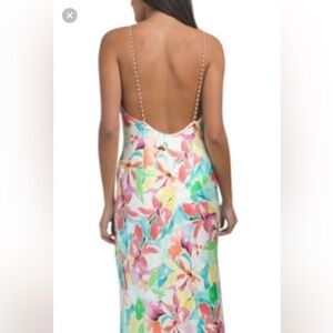 Backless Floral Maxi Dress